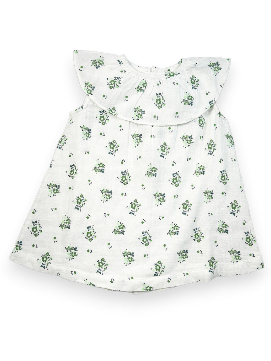Robe manches longues gaze de coton 6 mois