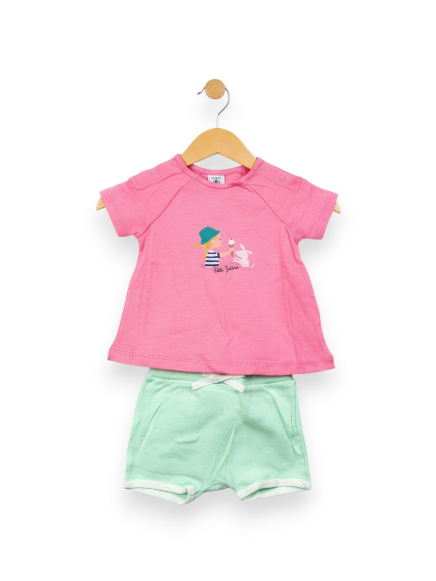 Ensemble t-shirt short 12 mois