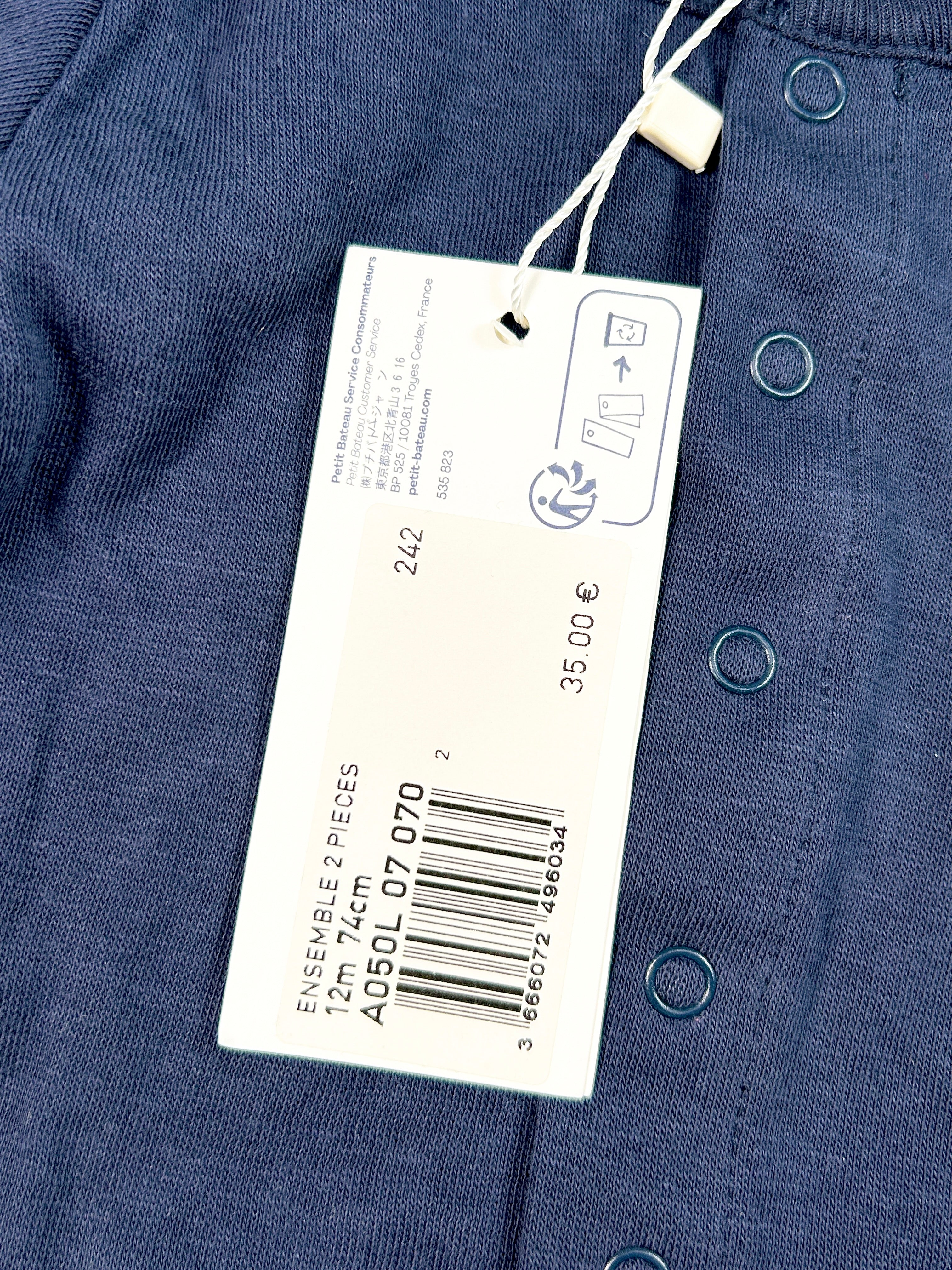 Ensemble cardigan pantalon souple 12 mois